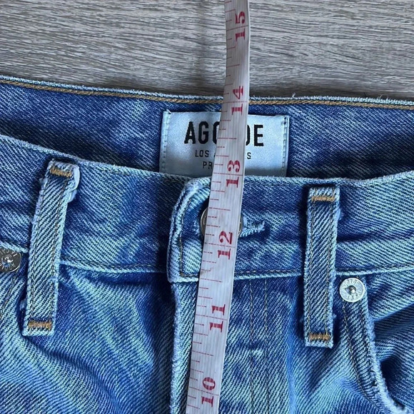 GOLDE 90's Mid Rise Loose Fit Cotton Ripped Leg Jeans - Picture 10 of 14